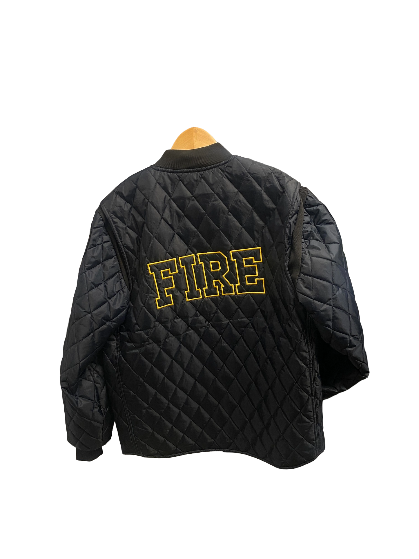 Quilted Jacket - Navy - Gold