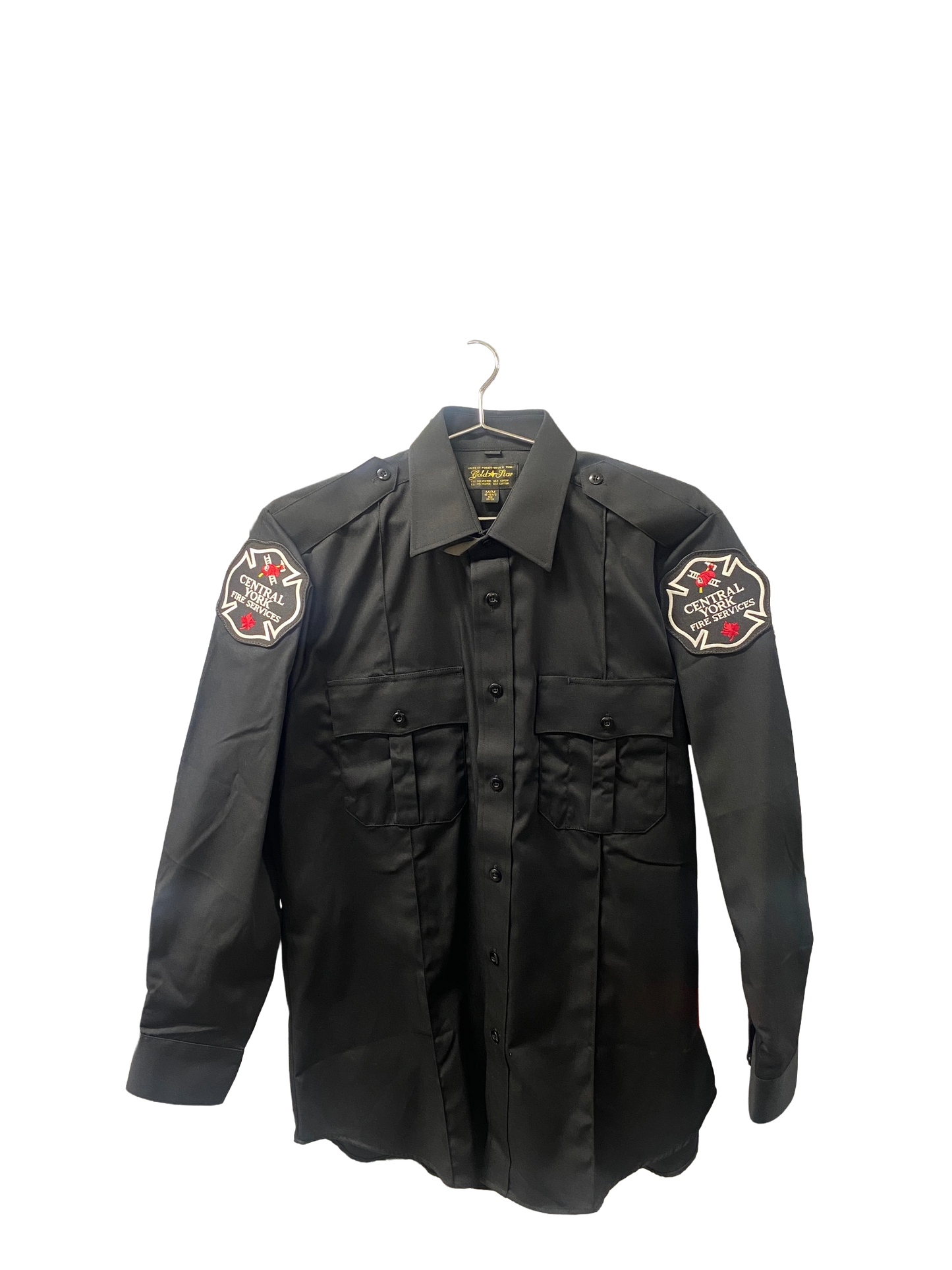 Gold Station Wear Shirt Cotton - Black - Long Sleeve - Silver Crest