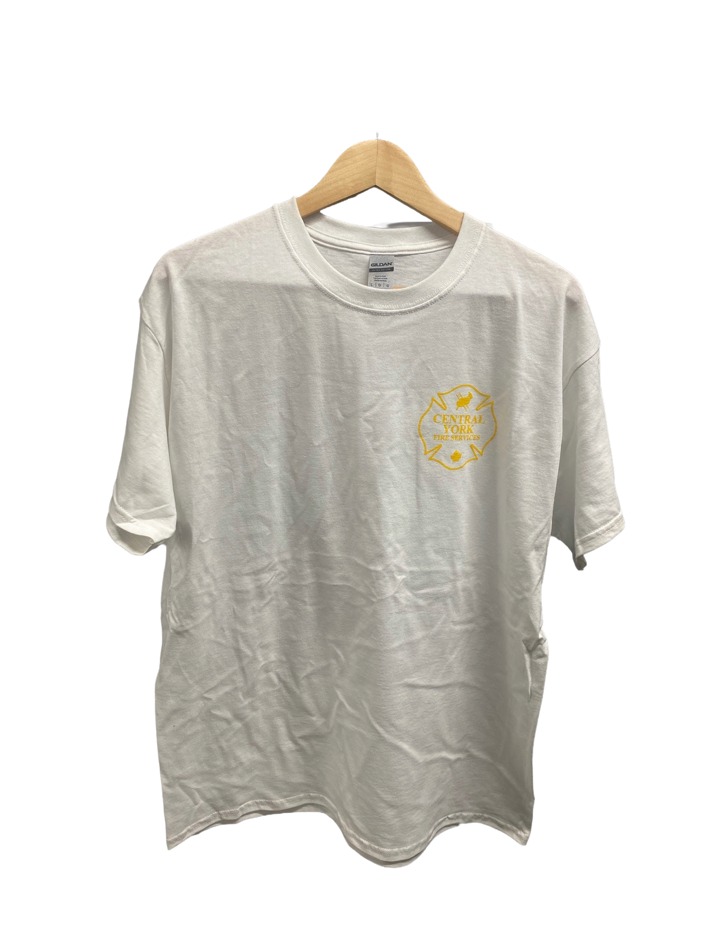 White Cotton Short-Sleeve T-Shirt