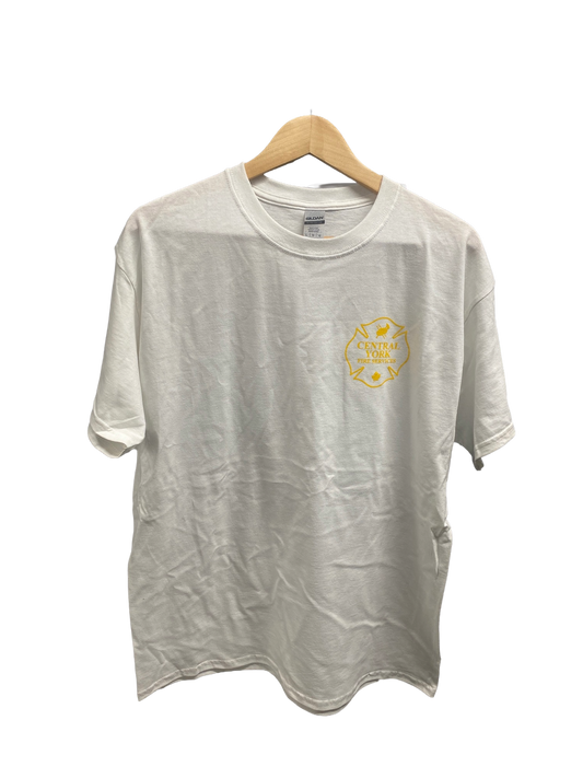 White Cotton Short-Sleeve T-Shirt