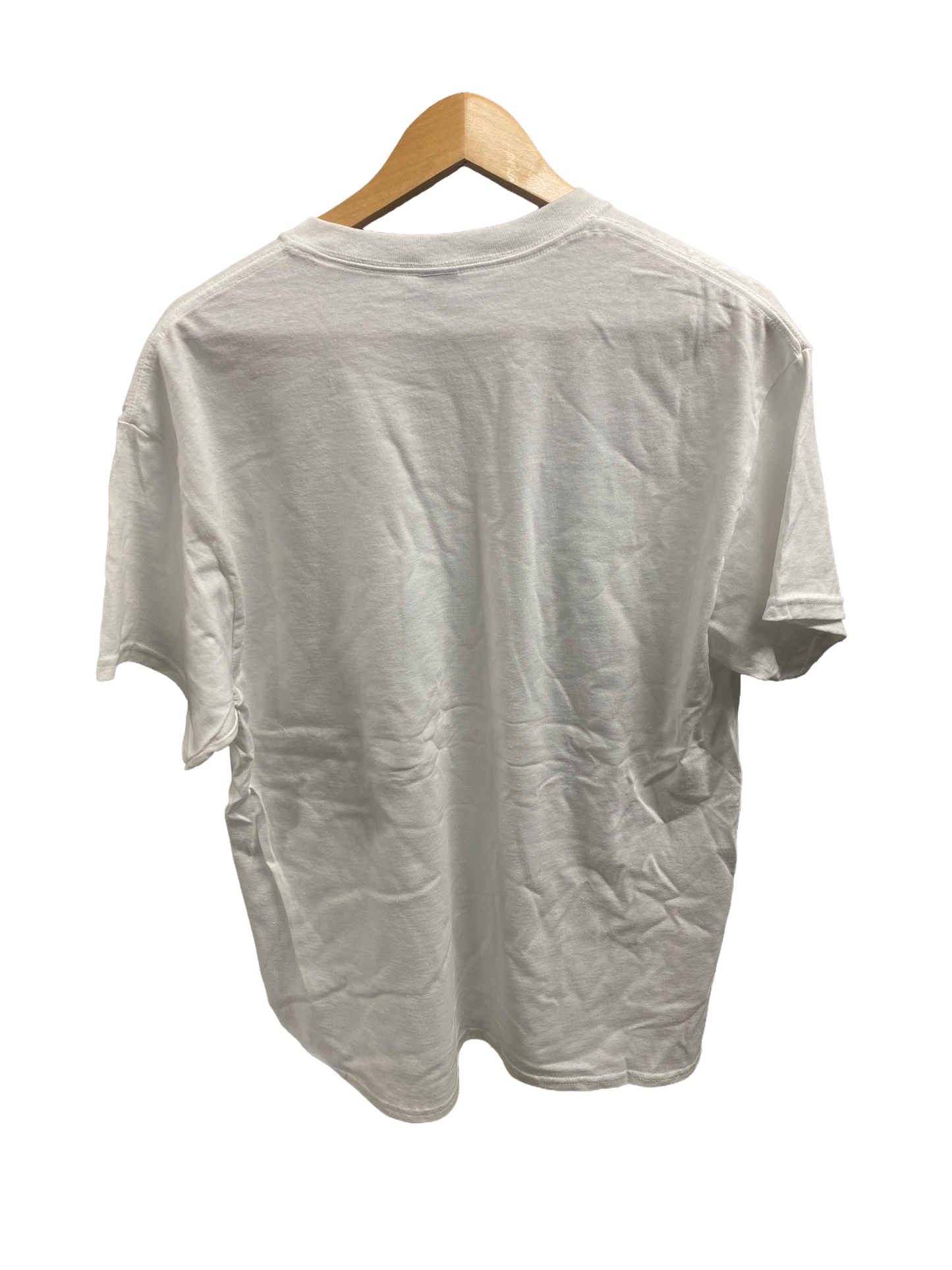 White Cotton Short-Sleeve T-Shirt