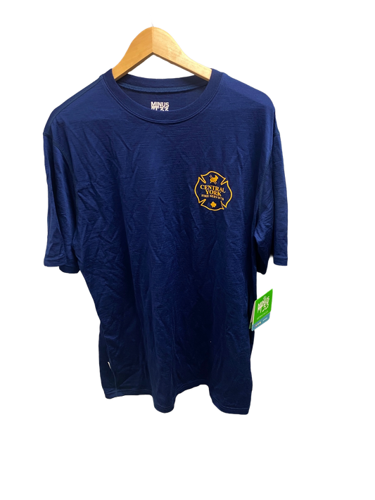 Merino Wool T-Shirt - Navy - Gold