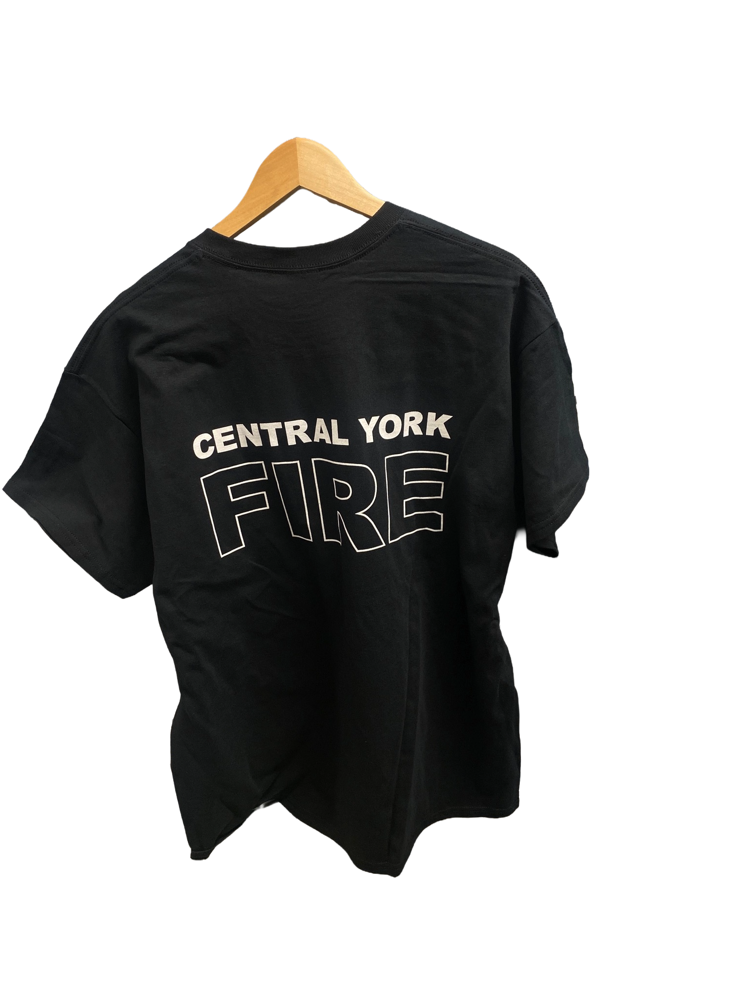 Black Cotton T-Shirt - Silver