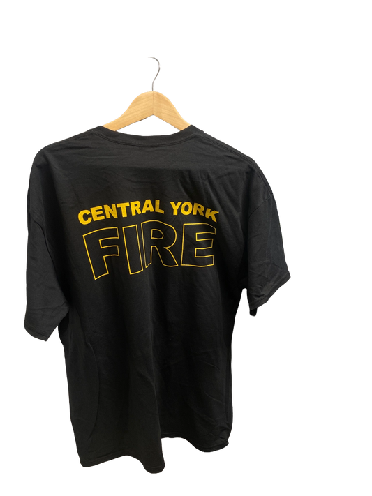 Black  Cotton T-Shirt - Gold