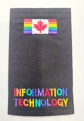 Pride Epaulettes - Information Technology