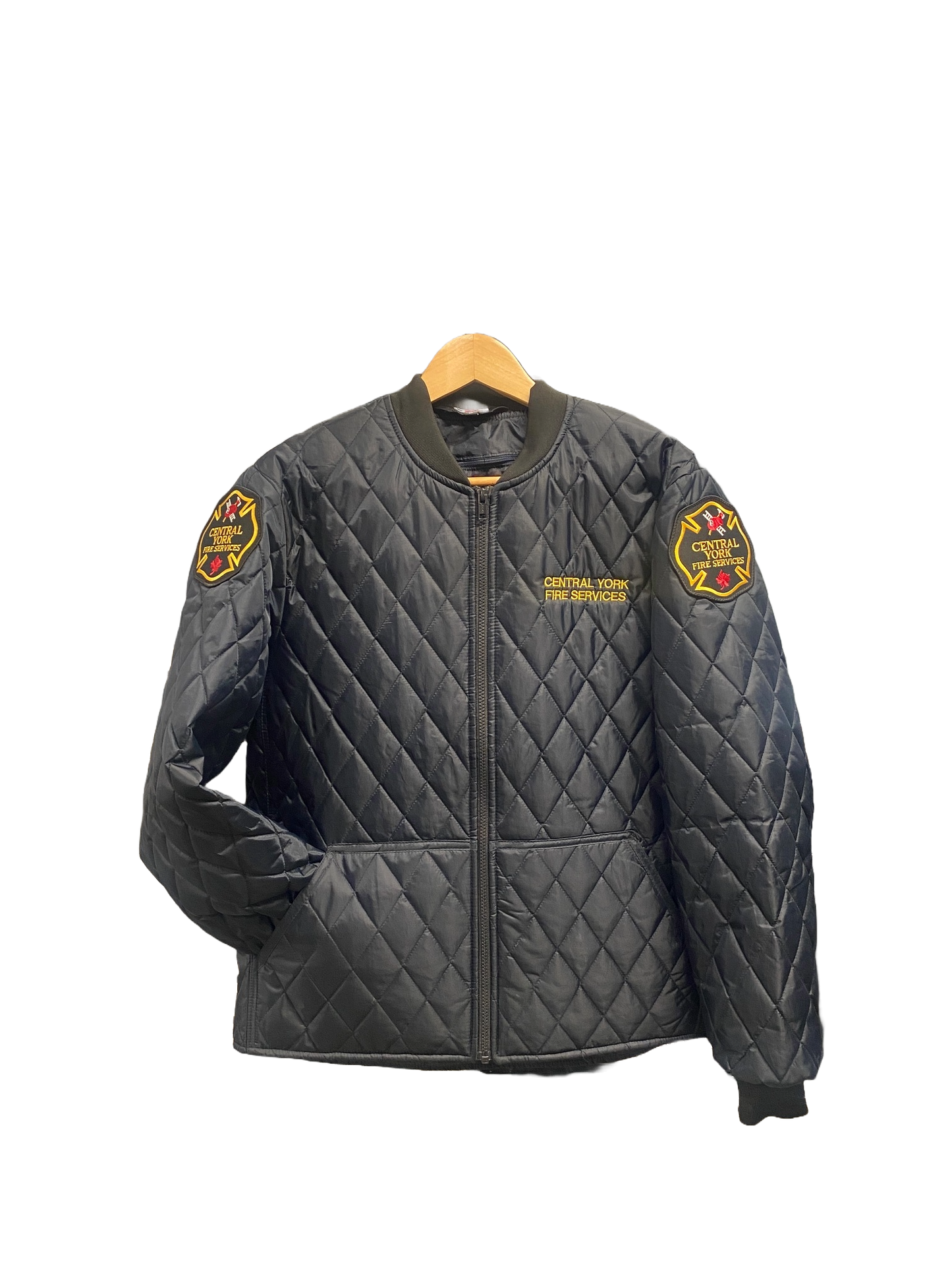 Quilted Jacket - Navy - Gold