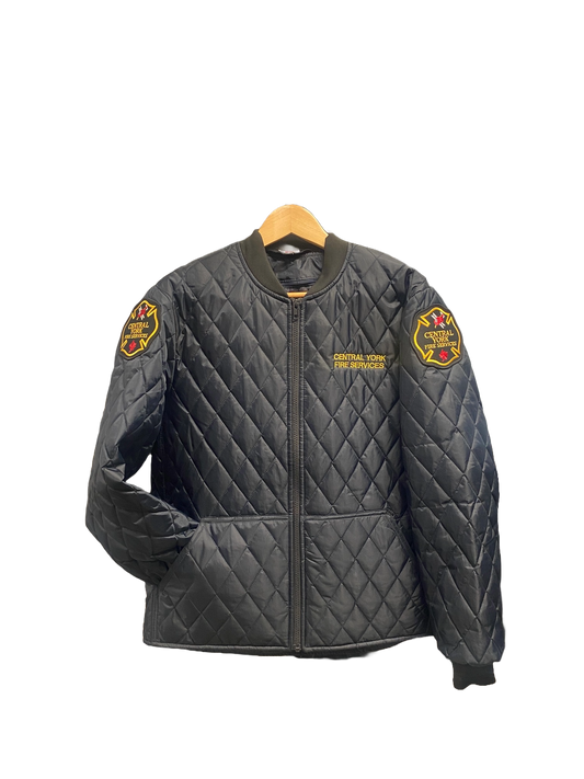 Quilted Jacket - Navy - Gold