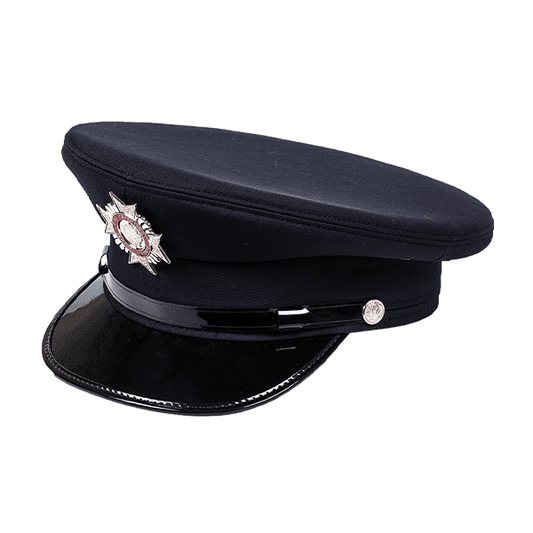 Dress Cap - Shiny Peak - Navy - Silver Embellishment's