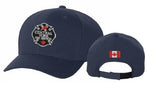 Ball Cap - Velcro  - Navy - Silver