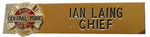 Metal name Plate - Gold - Chief