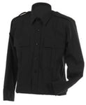 Gold Station Wear Shirt Cotton - Black - Long Sleeve - Gold Crest