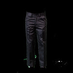 Station wear pants - Black Poly Cotton- Flex Waist - TP136